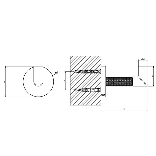 Gessi Anello Крючок настенный, Finox Brushed Nickel