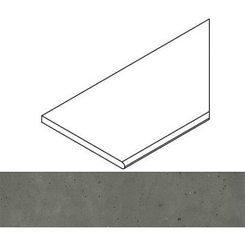 Italon Бордюр из керамогранита Avantgarde Black Bordo 30x120 Round Dx