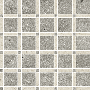 Italon Керамогранитная мозаика Aura Stone Grey Vertigo 31,3x31,3x0,9 Матовая