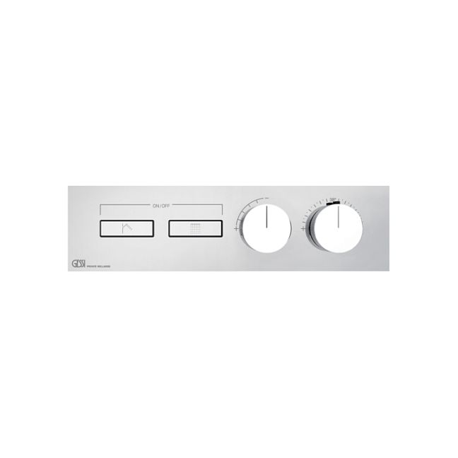 Gessi Hi-Fi Термостат для душа, с включением до 2 источников одновременно (внешняя часть), хром