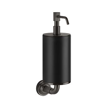 Gessi Venti20 Дозатор для жидкого мыла подвесной, черный, фурнитура Black Metal Brushed PVD