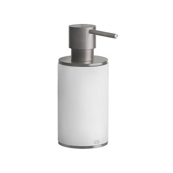 Gessi 316 Дозатор для жидкого мыла настольный, белый/steel brushed