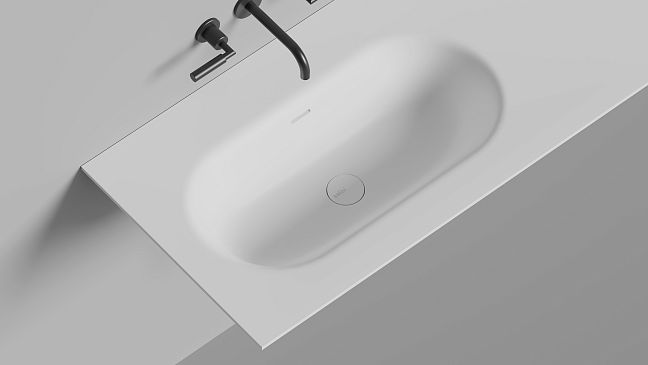 Раковина столешница Onda FLOW OVAL 72