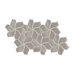 Керамогранит  Mutina Botanica 40.3х23.1см, flower, универсальный, глазурованный, цвет:grey glossy купить в Москве: интернет-магазин StudioArdo