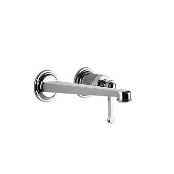 Gessi Venti20 Смеситель для раковины настенный, встраиваемый, однорычажный, излив 201 мм., внешняя часть, хром