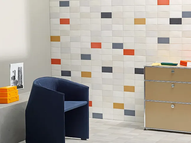Mutina Керамогранит Lane Poly White 7,9x16