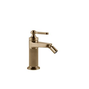 Gessi Venti20 Смеситель для биде на 1 отверстие, однорычажный, в комплекте с донным клапаном, Warm Bronze Br. PVD