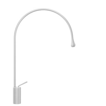 Gessi Goccia Смеситель для раковины на 1 отверстие, высокий, излив 387мм R=197, белый