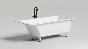 Ванна встраиваемая Cascata KIT 170x70, матовая,