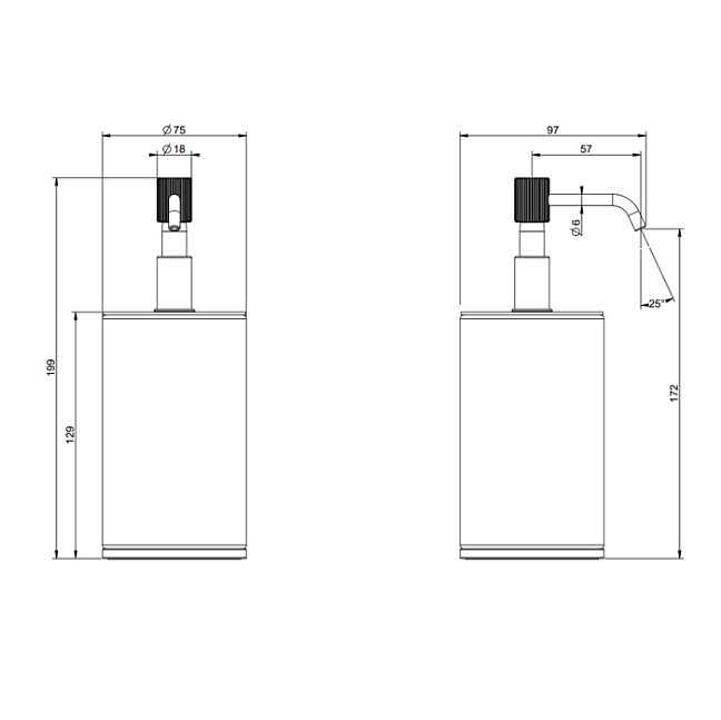 Gessi Venti20 Дозатор для жидкого мыла настольный, белый, фурнитура Finox Brushed Nickel