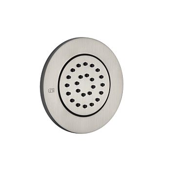 Gessi Body Jets Встраиваемая поворотная боковая форсунка (внешняя часть), Finox Brushed Nickel