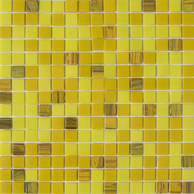 ART NATURA Смесь из стеклянной мозаики Primavera 2x2 Солнечно-желтая матрица 322х322 на пленке