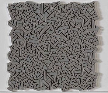 Микромозаика Sergio Savino Fasce Rigate 30x30 Antracite