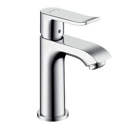 Hansgrohe Metris Смеситель для маленькой раковины 100, однорычажный, без сливного гарнитура, цвет: хром купить в Москве: интернет-магазин StudioArdo