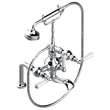 Смеситель THG 1900 a manettes "телефон" для ванны/душа устанавливаемый на борту / переключатель - 200 между центрами