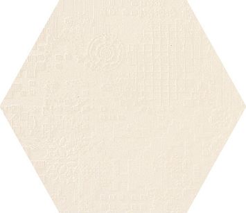 Керамогранит Mutina Dechirer Esagona Decor Bianco Matt 60x60