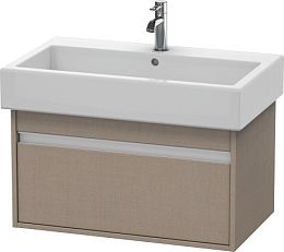 Duravit Ketho Тумба под раковину, ширина мм-750, глубина мм-440, высота мм-410, тип установки-подвесной, цвет: лен купить в Москве: интернет-магазин StudioArdo