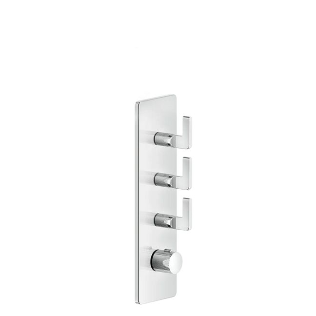 Gessi Inciso Встраиваемый термостатический смеситель на 3 источника, резьба 3/4 (внешние части), хром