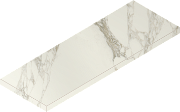Italon Керамогранитная ступень Charme Deluxe Scalino Ang. SX Arabescato 33х80 Nat