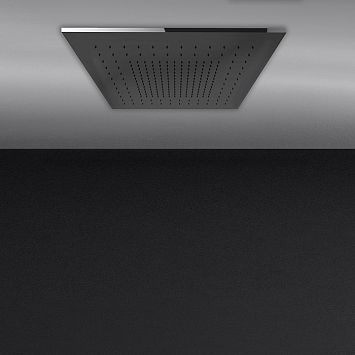 Gessi Minimali Встраиваемая в потолок душевая система 500x500 с функцией ТРОПИЧЕСКИЙ ЛИВЕНЬ Mirror Steel (без накладной панели 57012)