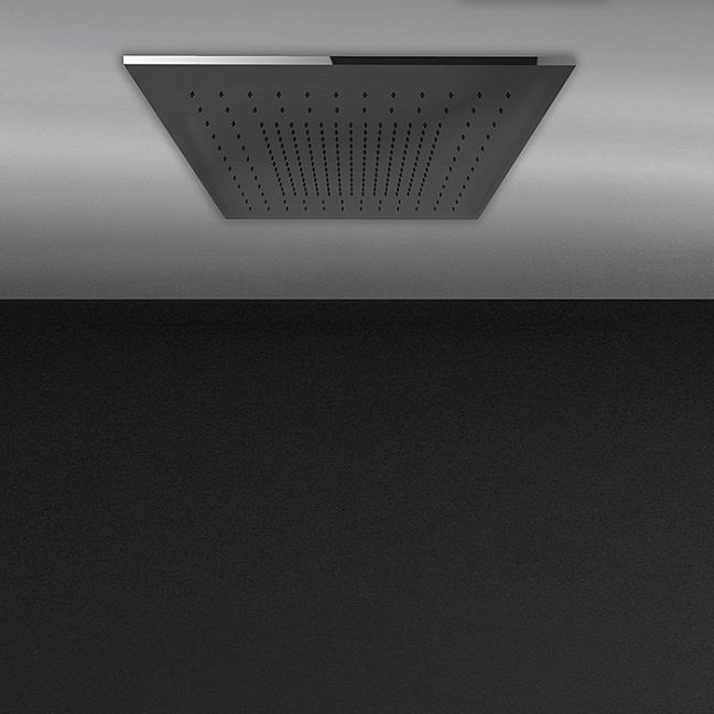 Gessi Minimali Встраиваемая в потолок душевая система 500x500 с функцией ТРОПИЧЕСКИЙ ЛИВЕНЬ Mirror Steel (без накладной панели 57012)