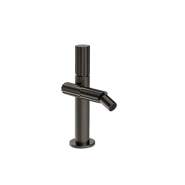 Gessi Incastri Смеситель для биде, с донным клапаном, цвет 707 Black Metal Brushed PVD