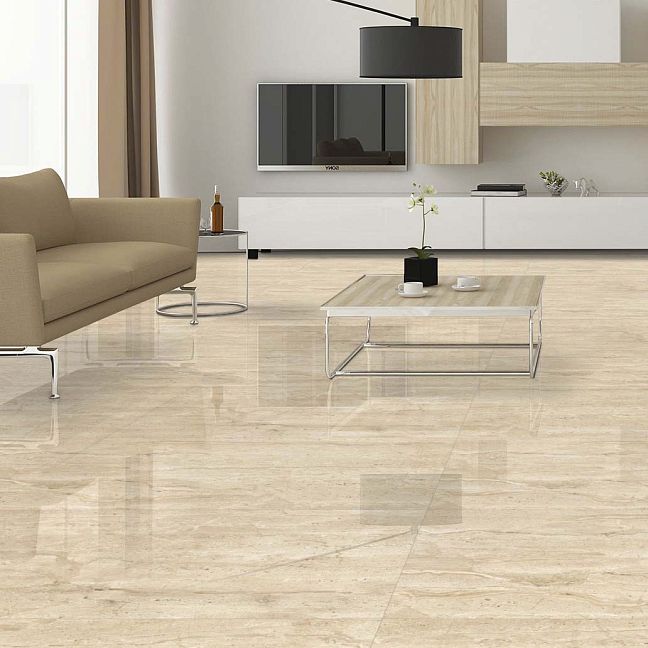 Керамогранит ART NATURA Ceramica Travertino Dianox Beige 60x120х0,9 Glossy