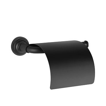 Gessi Venti20 Держатель туалетной бумаги, с крышкой, черный матовый