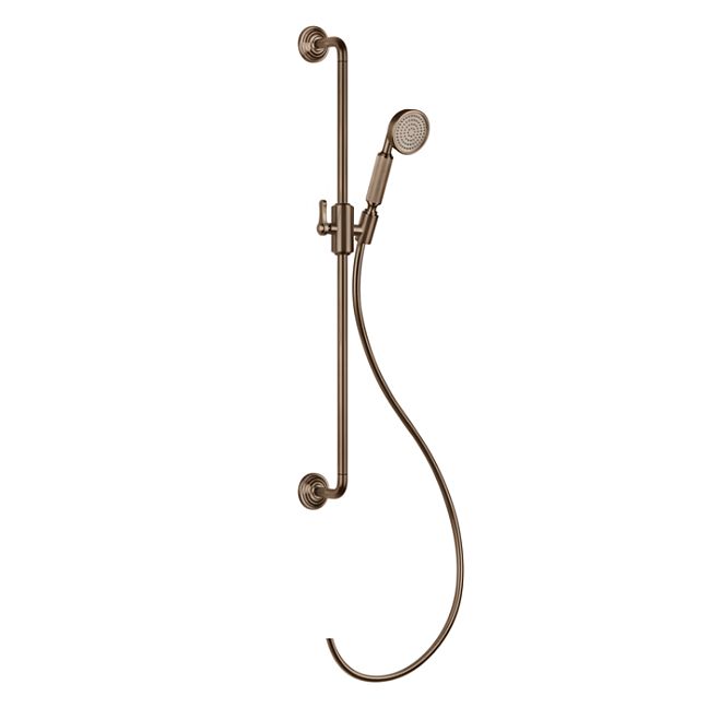 Gessi Venti20 Штанга для душа 800 мм., с ручным душем и шлангом 1500 мм., Copper Brushed PVD
