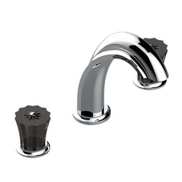 Смеситель для ванны THG Mille Nuits - Brume crystal на 3 отверстия устанавливаемый на борту - излив ГОЛИАФ