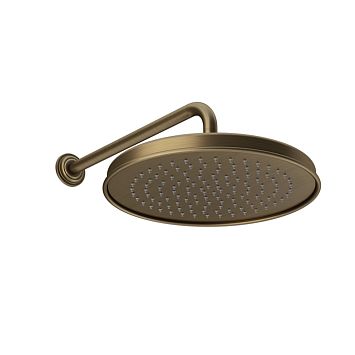 Gessi Venti20 Верхний душ 328 мм., с настенным держателем 389 мм., Antique Brass