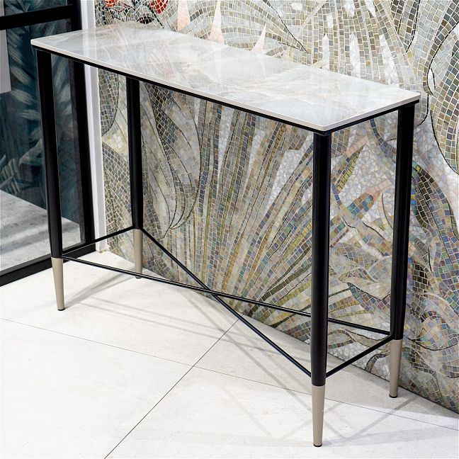 Консоль ART NATURA Casa Tavoli Grieg 1000х350 h825 мм черный+платина