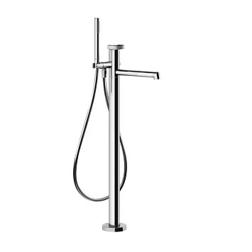 Gessi Anello Смеситель напольный для ванный, Black Metal Brushed PVD(без внутренней части)