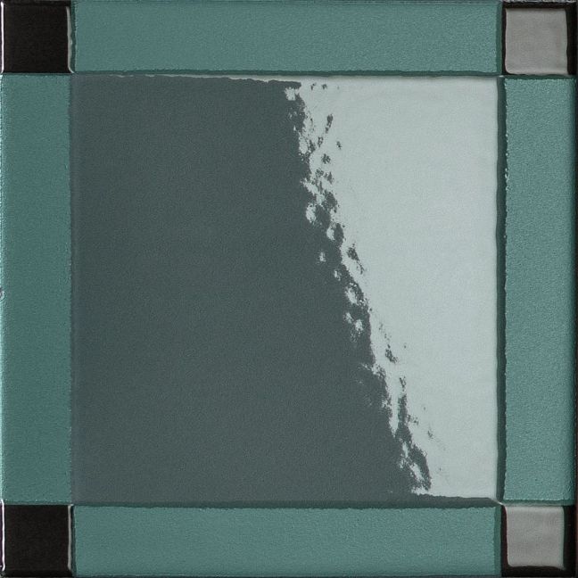 Mutina Керамическая плитка Homage to the Square Dash Evergreen 15x15x0,9