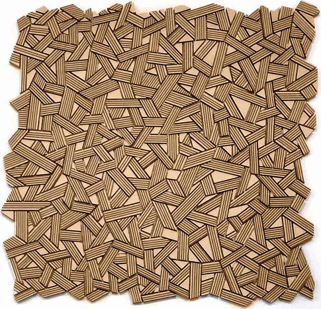 Микромозаика Sergio Savino Fasce Rigate 30x30 Light Bronze