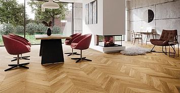 Паркет Barlinek Pure Classic line Дуб Елка BRIGHT FRENCH HERRINGBONE