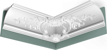 Потолочный карниз Orac Décor C338B BA'ROCK пуротач 200,0 x 18,2 x 18,2