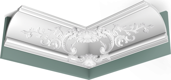 Потолочный карниз Orac Décor C338B BA'ROCK пуротач 200,0 x 18,2 x 18,2