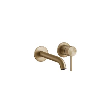 Gessi 316 Встраиваемый смеситель с изливом 210-180мм (внешние части), warm bronze brushed pvd