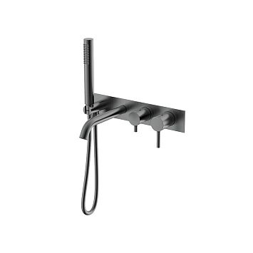 Nemo NM-2353BGM Смеситель встраиваемый для ванны BRUSH GUN METAL