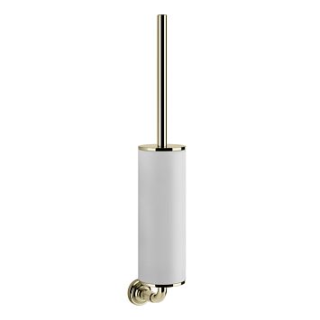 Gessi Venti20 Ершик для унитаза подвесной, белый, фурнитура Brass PVD
