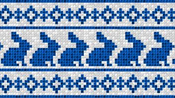 Панно ART NATURA Зайцы 407x1210мм, 1x1см