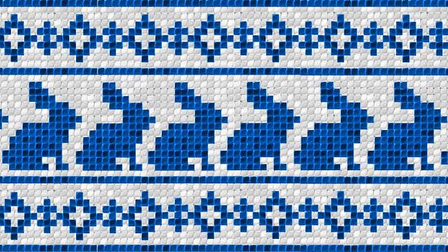 Панно ART NATURA Зайцы 407x1210мм, 1x1см