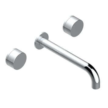 Смеситель THG Yoko Color встраиваемый в стену для раковины на три отверстия с изливом СУПЕР ГОЛИАФ- без выпуска