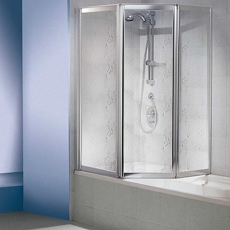 Шторка для ванны Duka Multi 3000 со складной трехсекционной дверью Акриловое стекло - 3мм
