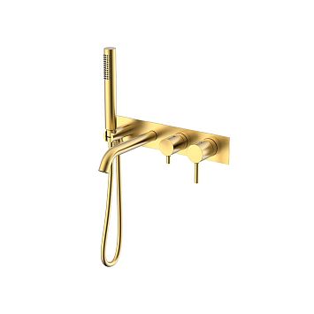Nemo NM-2353BG Смеситель из стены для ванны BRUSH GOLD