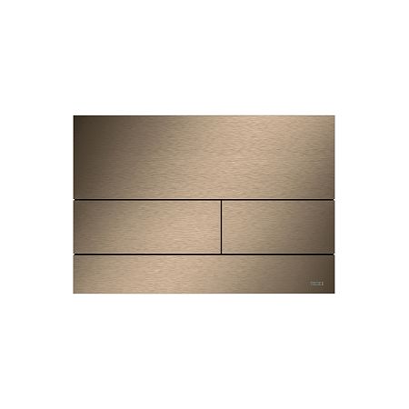 Tece Square II Панель смыва с двумя клавишами. Металл с покрытием против отпечатков пальцев, PVD, цвет матовое красное золото