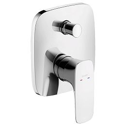 Смеситель для душа Hansgrohe PuraVida встраиваемый, с переключателем потоков, внешняя часть, цвет: хром купить в Москве: интернет-магазин StudioArdo