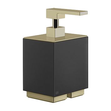 Gessi Rettangolo Дозатор для жидкого мыла настольный черный, Brass Brushed PVD