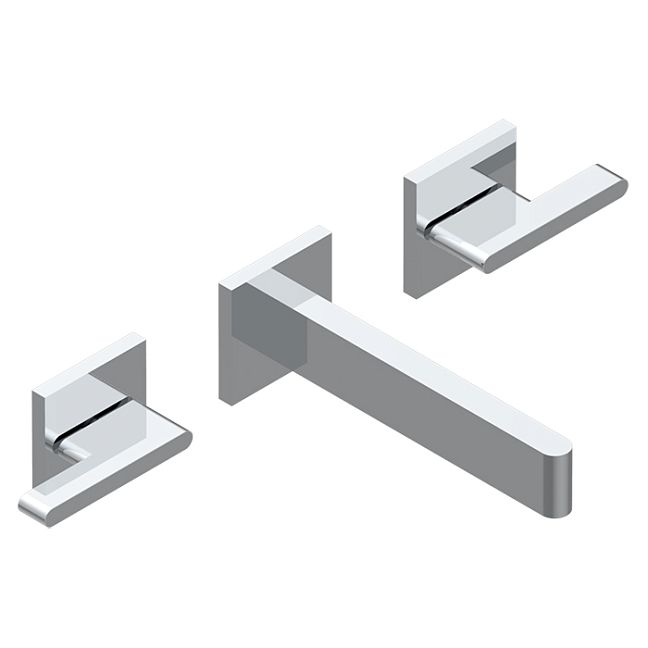 THG ICON-X METAL &Agravee; MANETTES Смеситель для раковины, настенный, цвет: хром